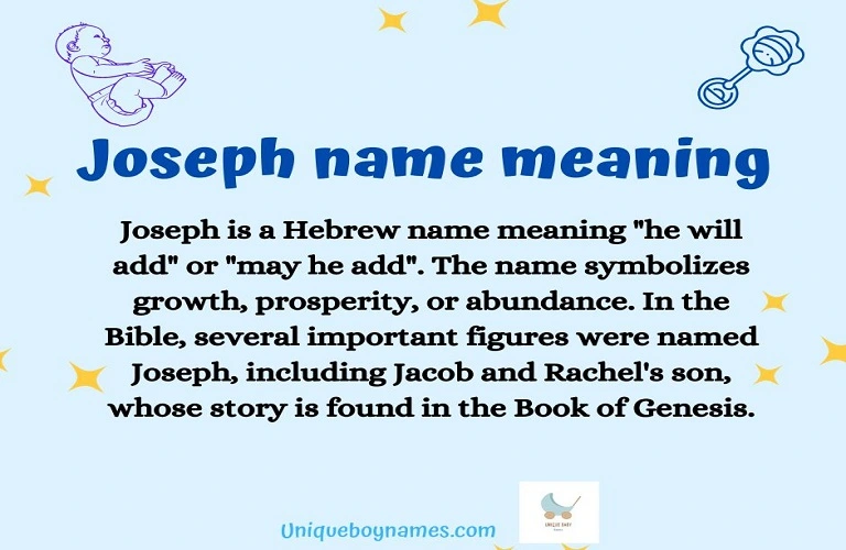 Joseph name meaning