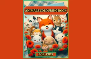 Cute baby animals coloring book bold and easy For Kids and toddlers