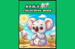 koala coloring book for kids bold and easy: