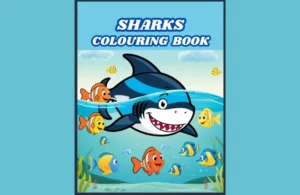 shark coloring book for kids ages 4-8